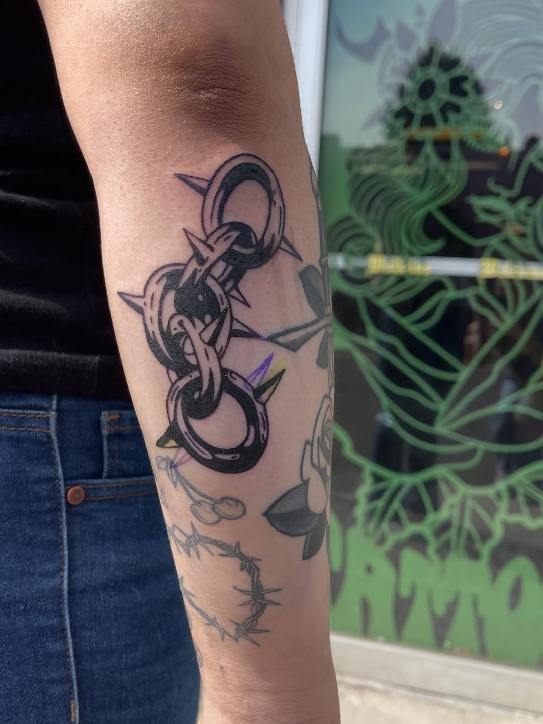 Tattoo by @_inkedbyj — blackwork