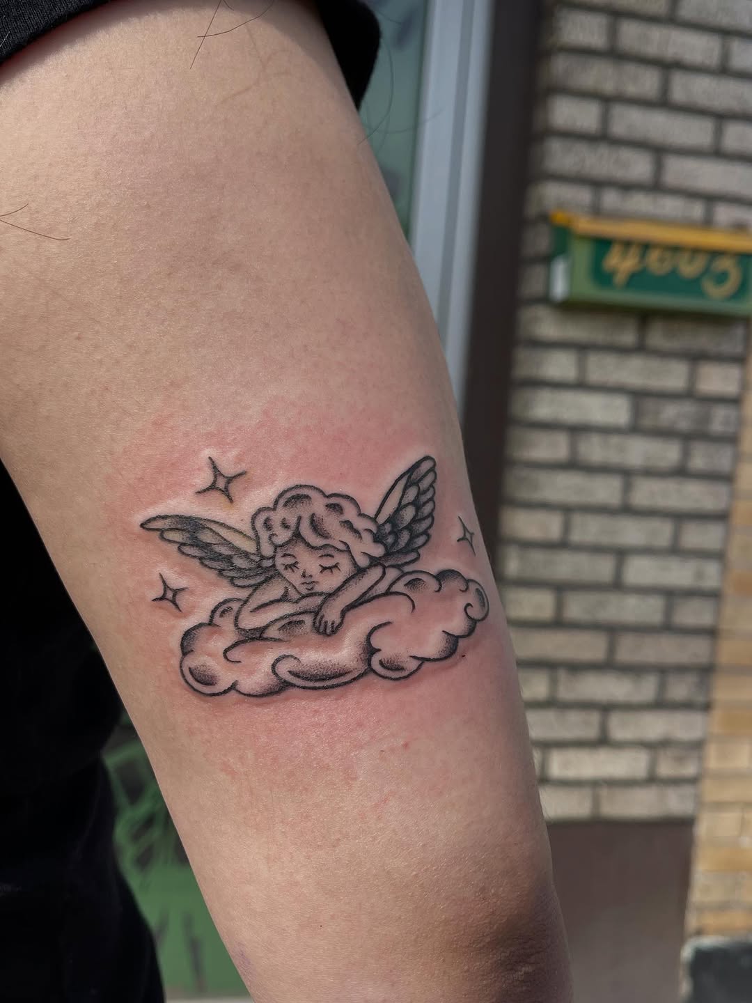 Tattoo by @_inkedbyj — blackwork