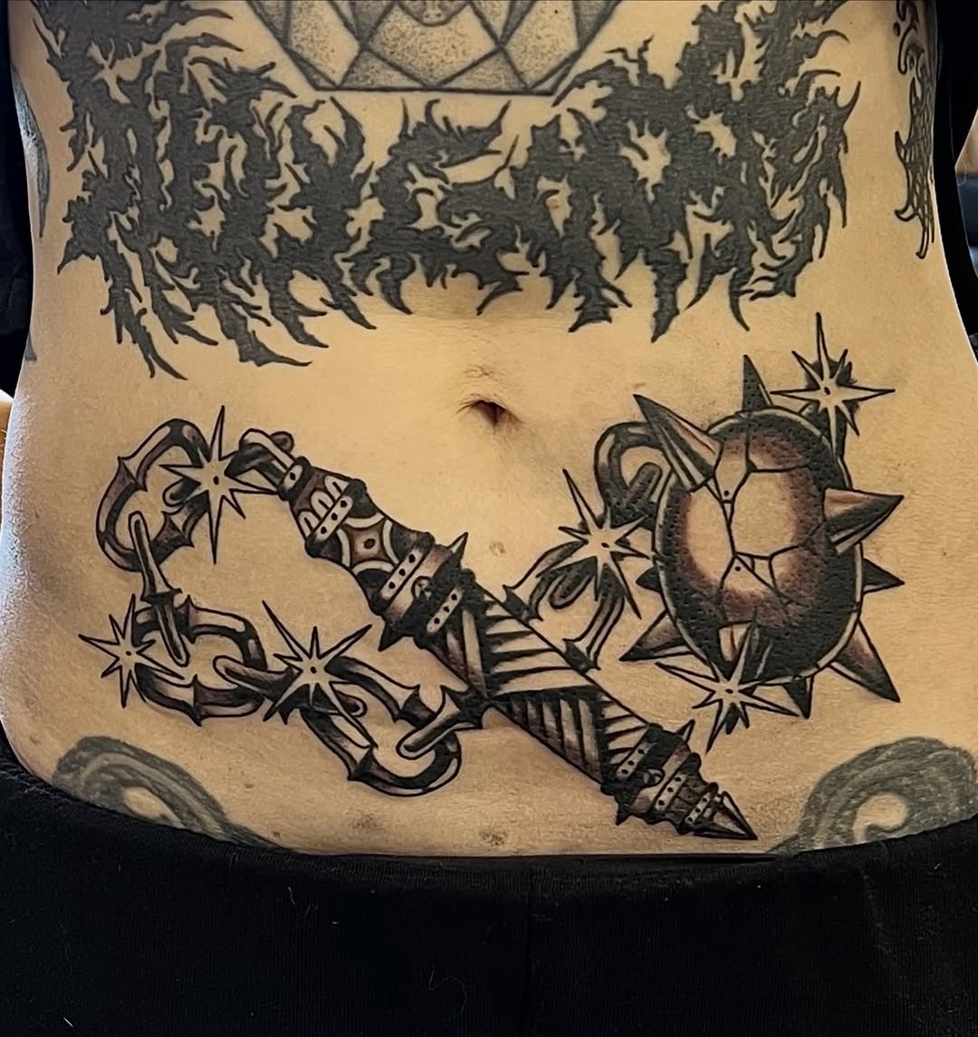 Tattoo by @brandonhuckabey — american_traditional, black_and_grey