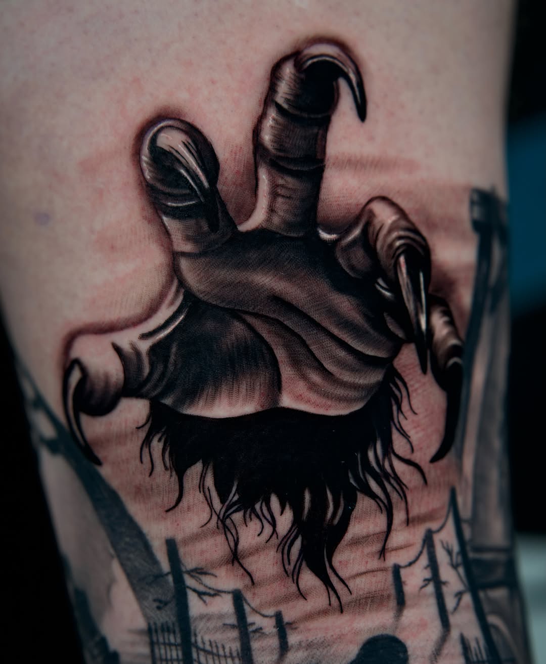 Tattoo by @travtatts โ realism, dark_realism