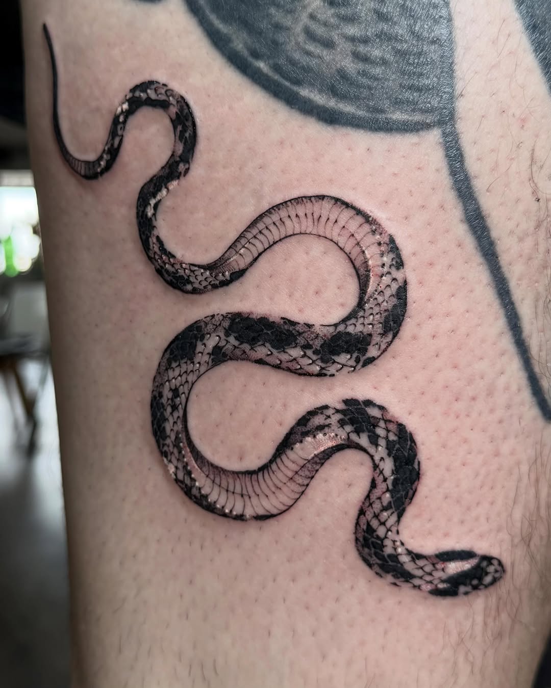 Tattoo by @tatxjoy — realism, black_and_grey