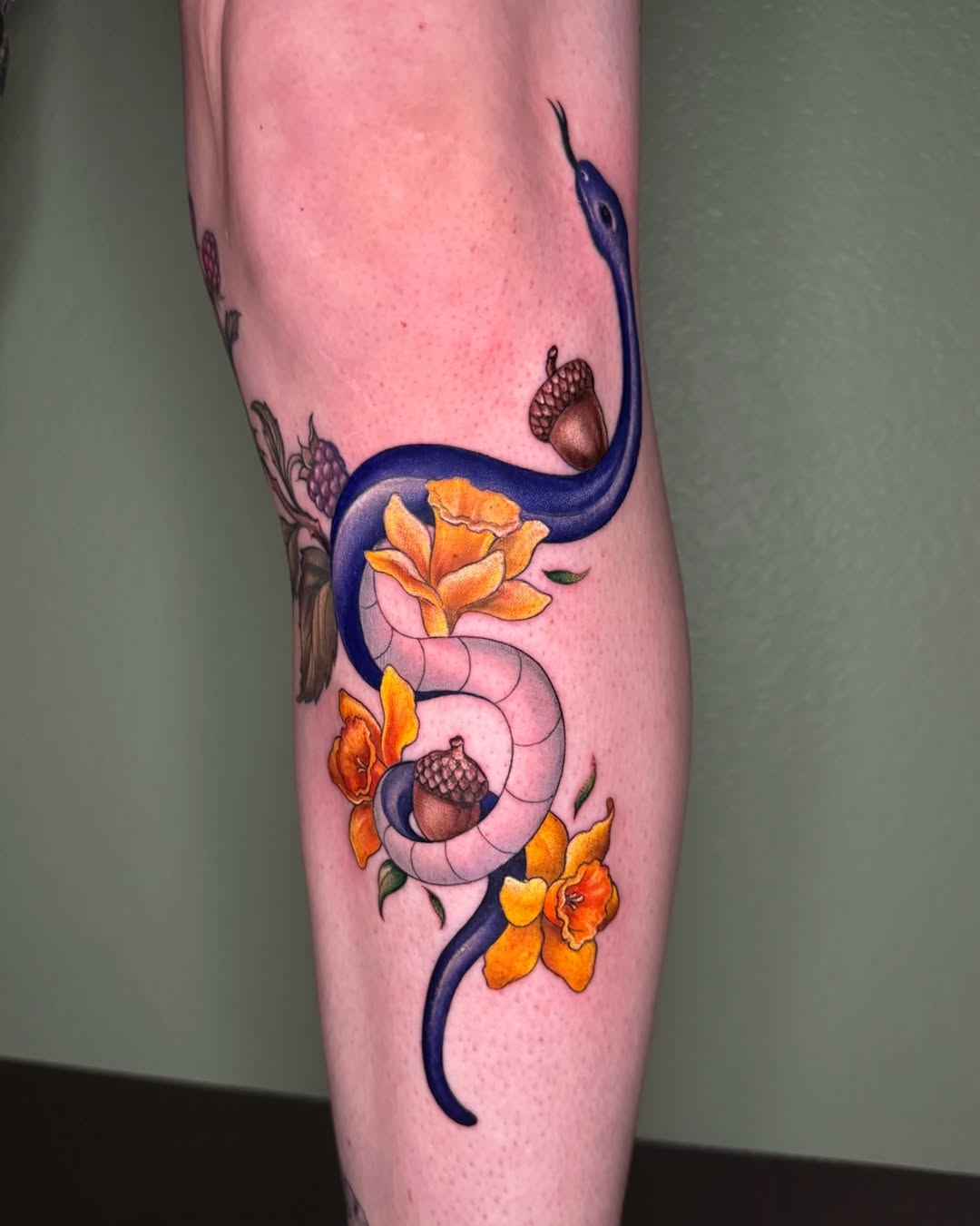 Tattoo by @nichole.viridian — illustrative, realism
