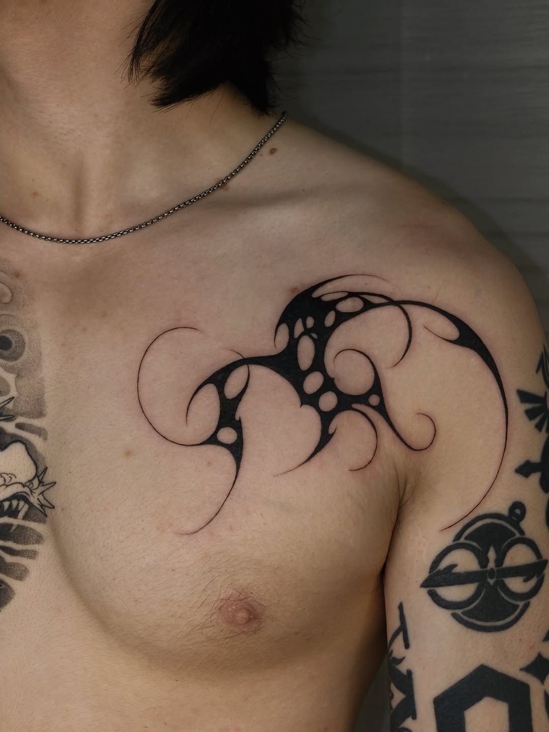 Tattoo by @maimaitatt — tribal, blackwork