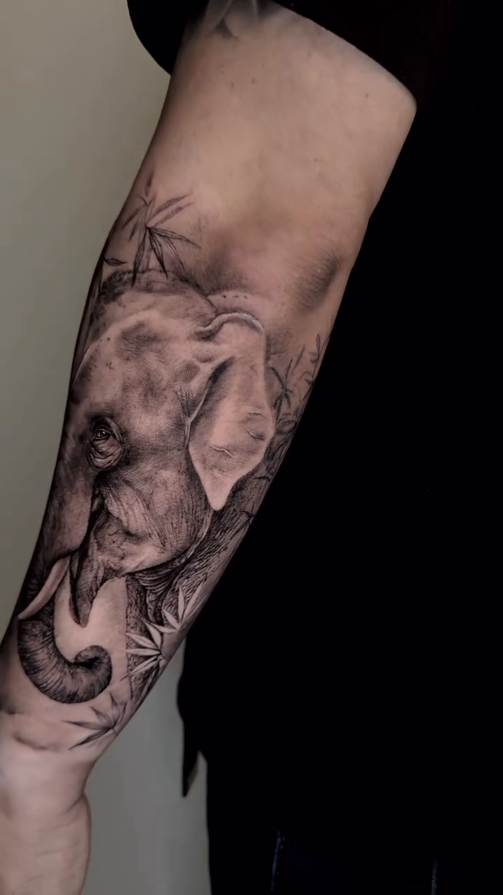 Tattoo by @kris_tattooart — realism, black_and_grey