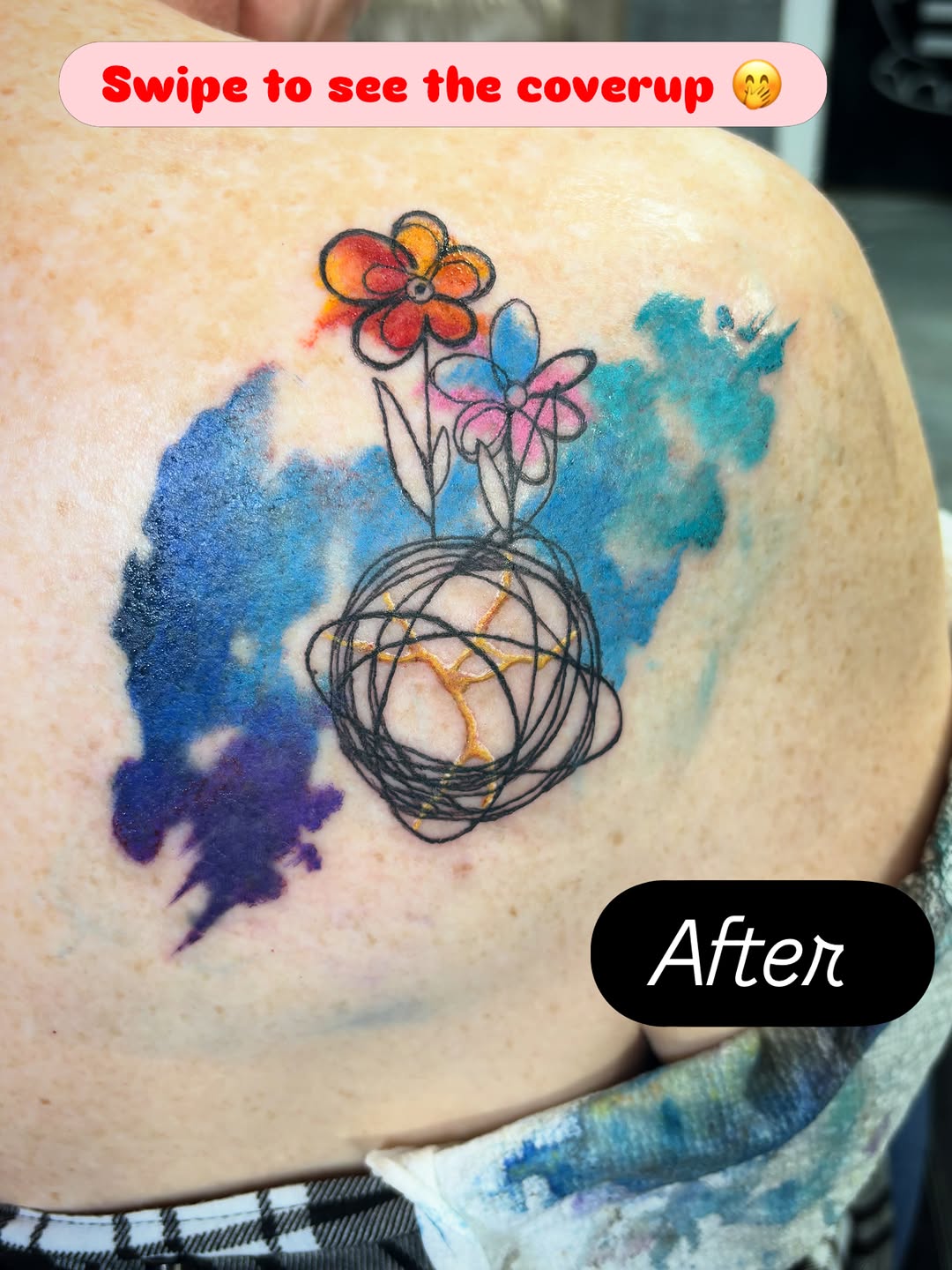 Tattoo by @saras_artistic_adventures — watercolor, fine_line