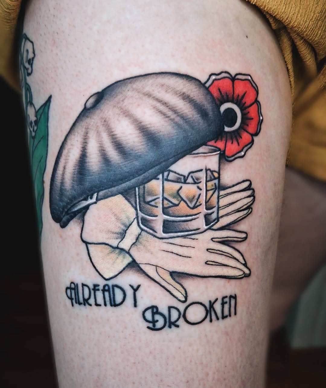 Tattoo by @antihero_tattoo — lettering_script