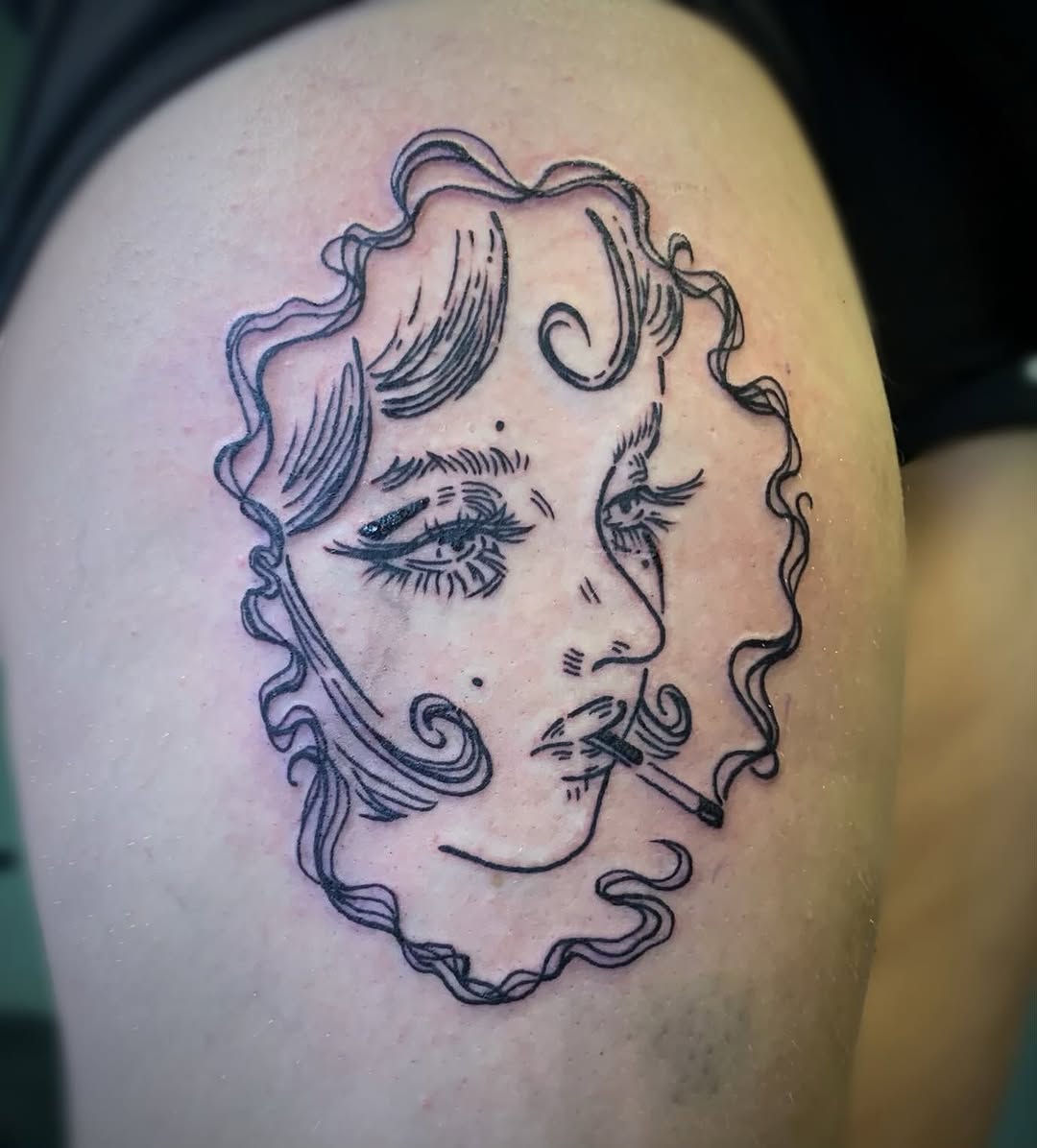 Tattoo by @tattoosbyglory — illustrative, black_and_grey
