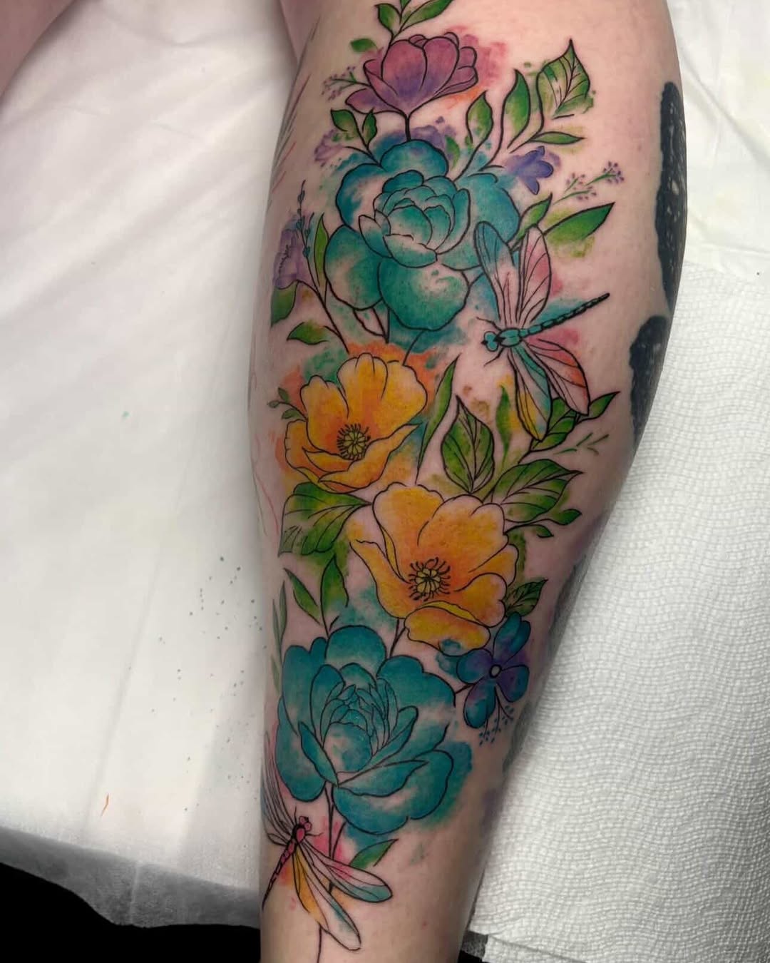 Tattoo by @_mad.as.a.hatter.art_ — watercolor, fine_line