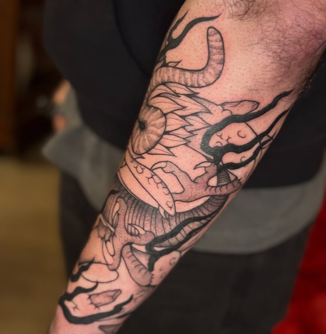 Tattoo by @_haloink_ — japanese_irezumi, illustrative