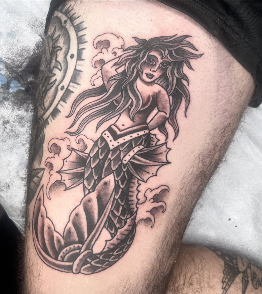 Tattoo by @nicholasmcevoytattoo — american_traditional, black_and_grey