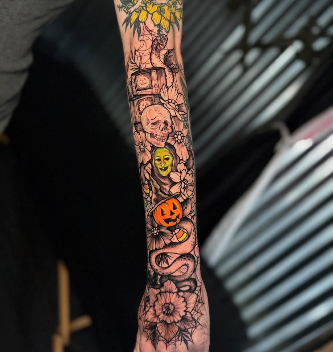 Tattoo by @blytattoos — new_school, trash_polka