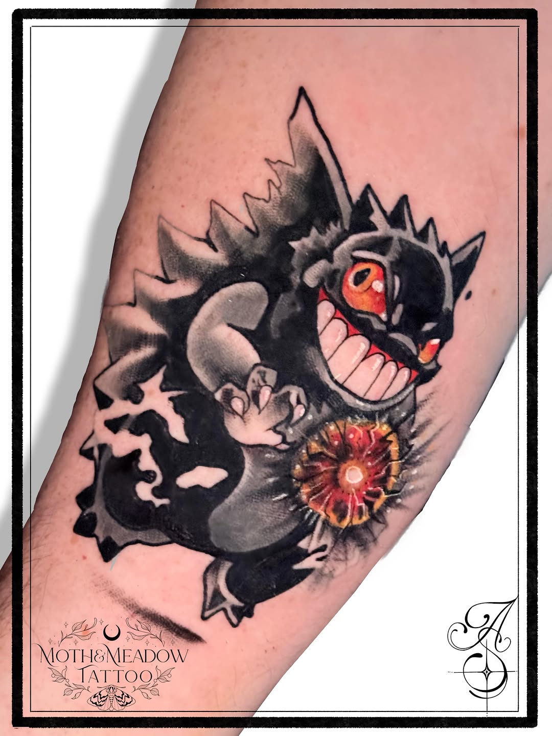 Tattoo by @ash.s.tattoos β illustrative, anime