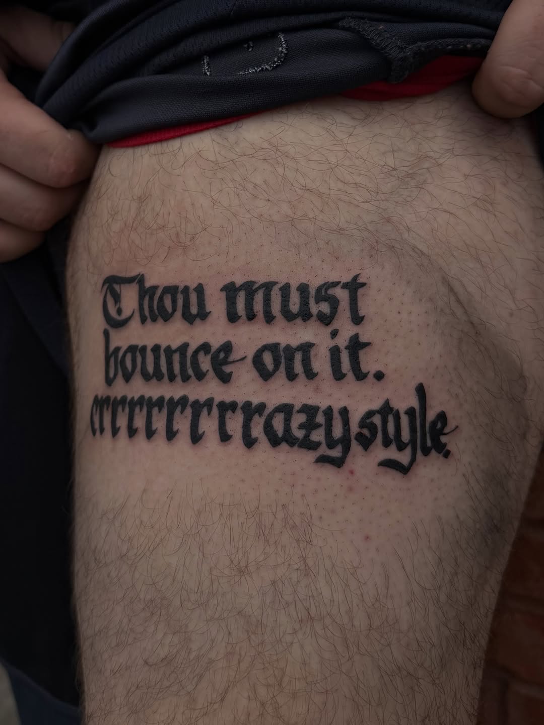 Tattoo by @mitch_soup — lettering_script