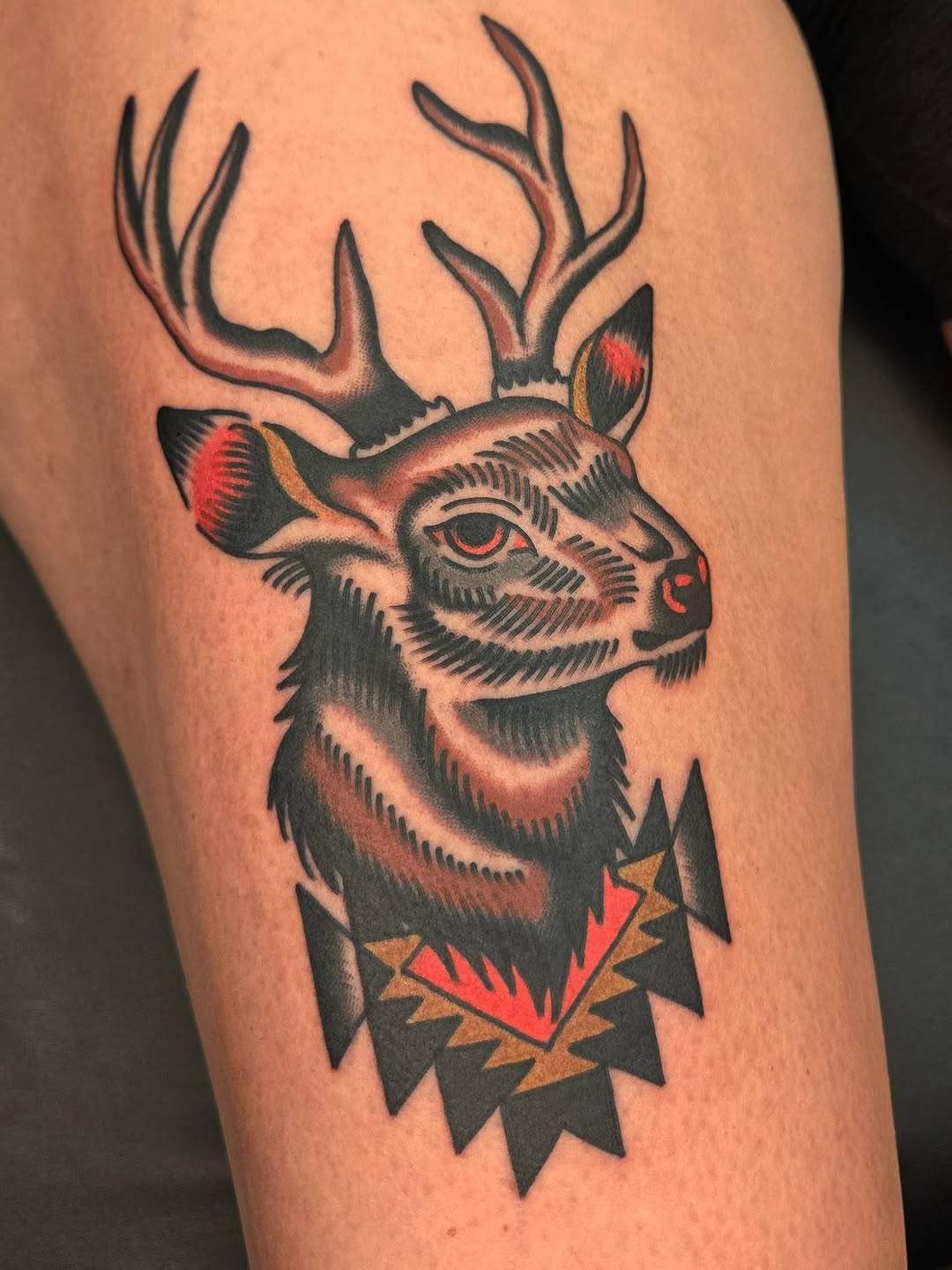 Tattoo by @dekeharms — american_traditional, illustrative