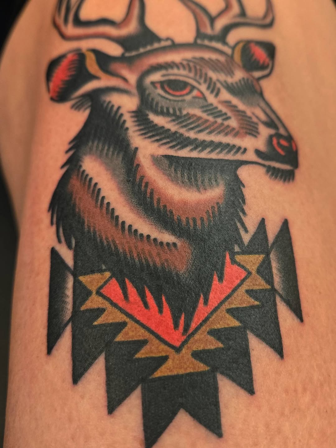 Tattoo by @dekeharms — american_traditional, illustrative