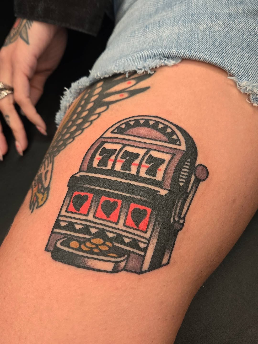 Tattoo by @dekeharms — american_traditional, illustrative