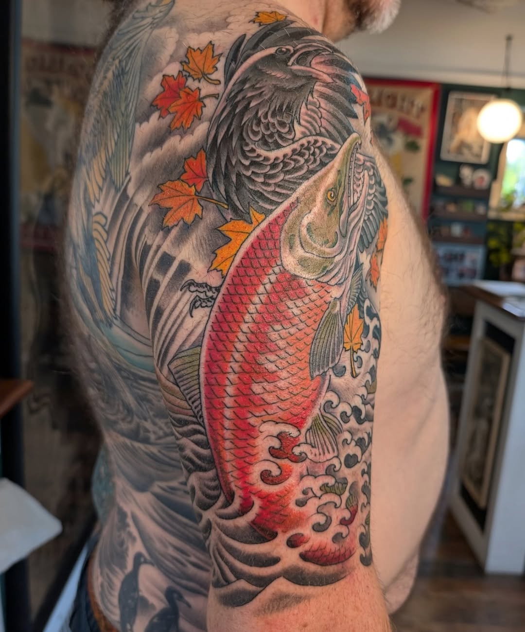 Tattoo by @bryankachel — japanese_irezumi, black_and_grey