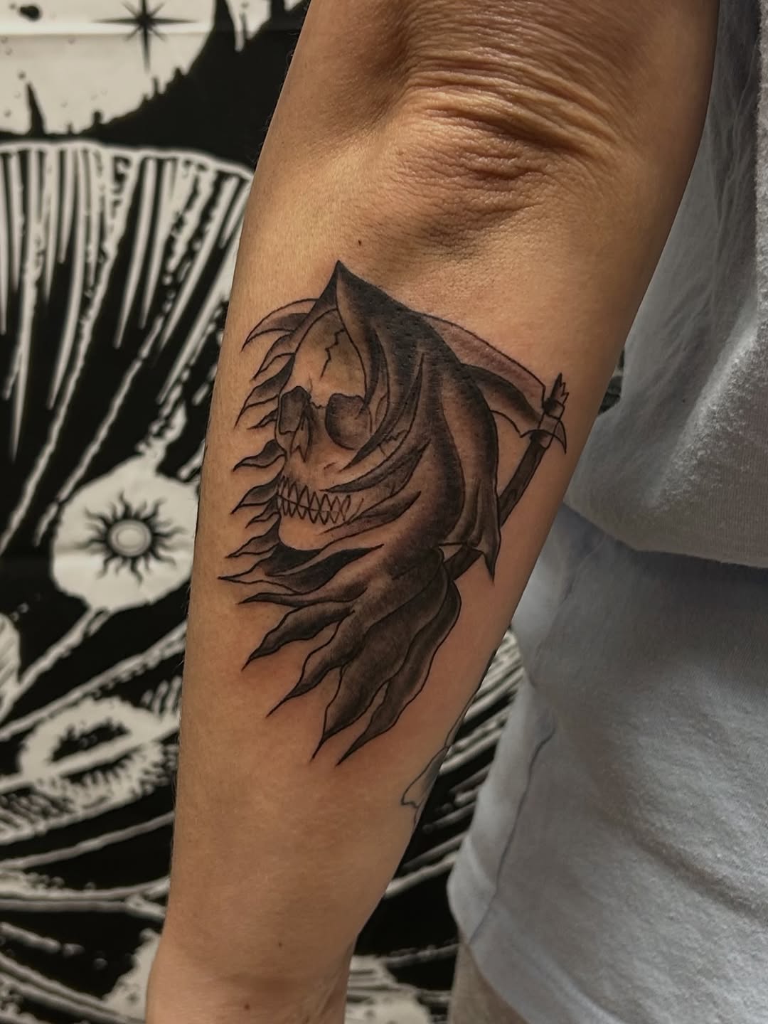Tattoo by @jessicag_tattoos β black_and_grey, dark_realism