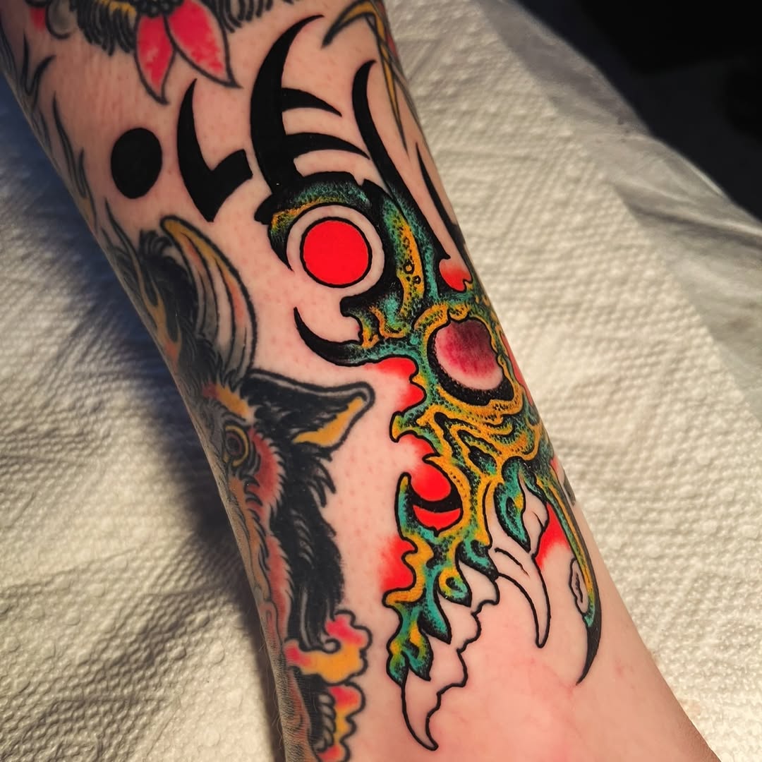 Tattoo by @alton_sides — new_school, blackwork