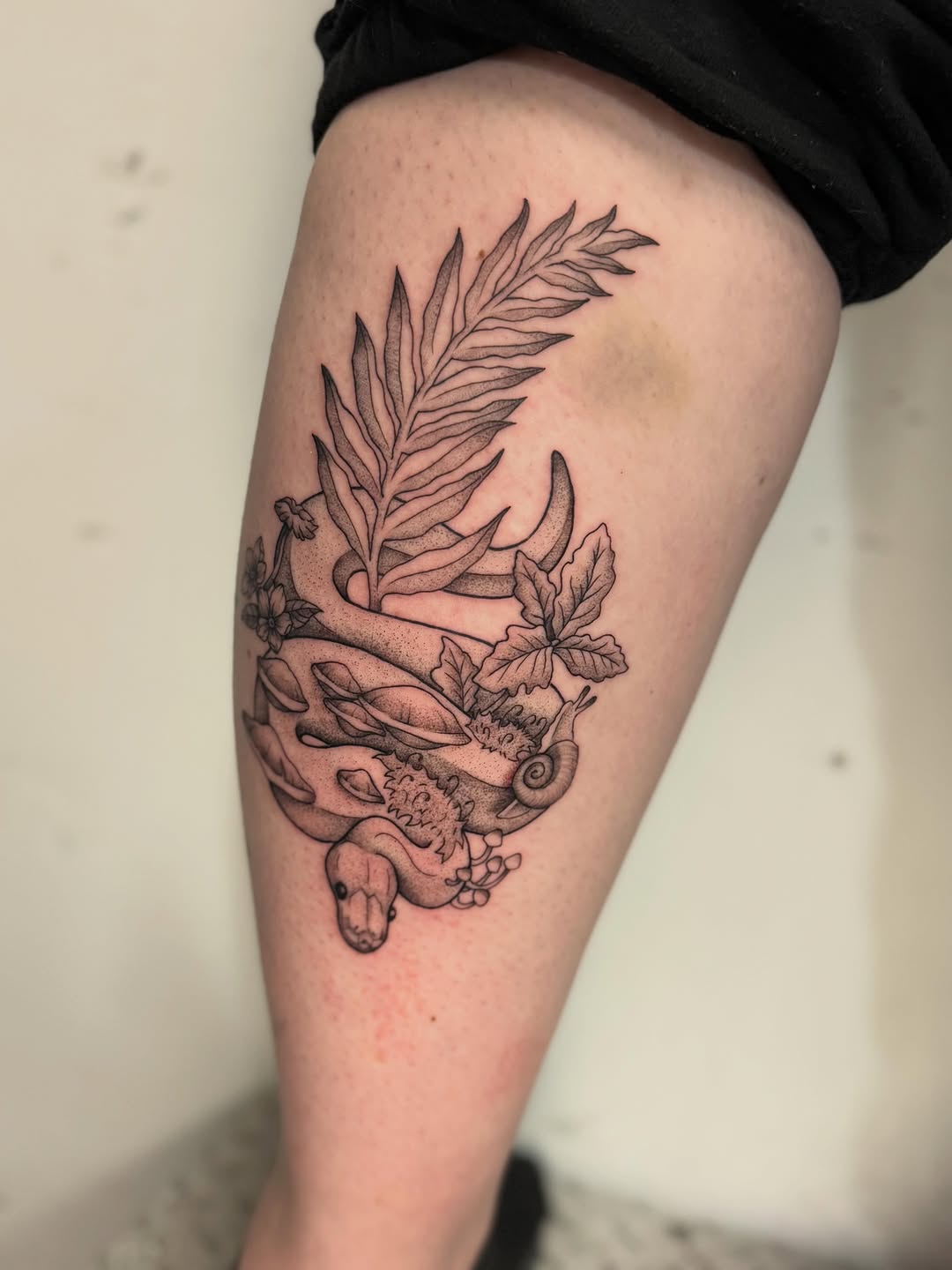 Tattoo by @felicitytattoos — dotwork