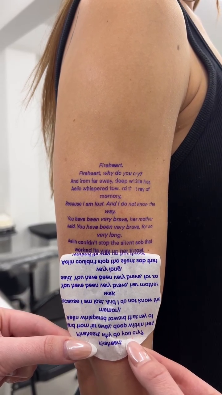 Tattoo by @ellie_tatts β lettering_script