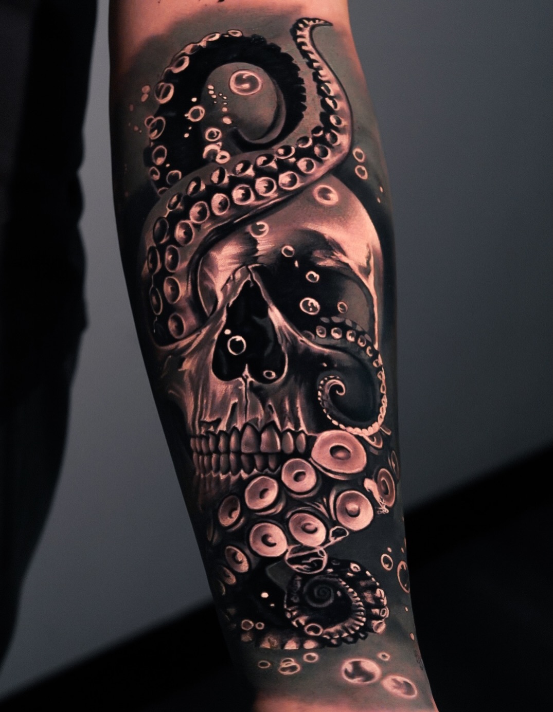 Tattoo by @lange_tattoo β dark_realism, black_and_grey