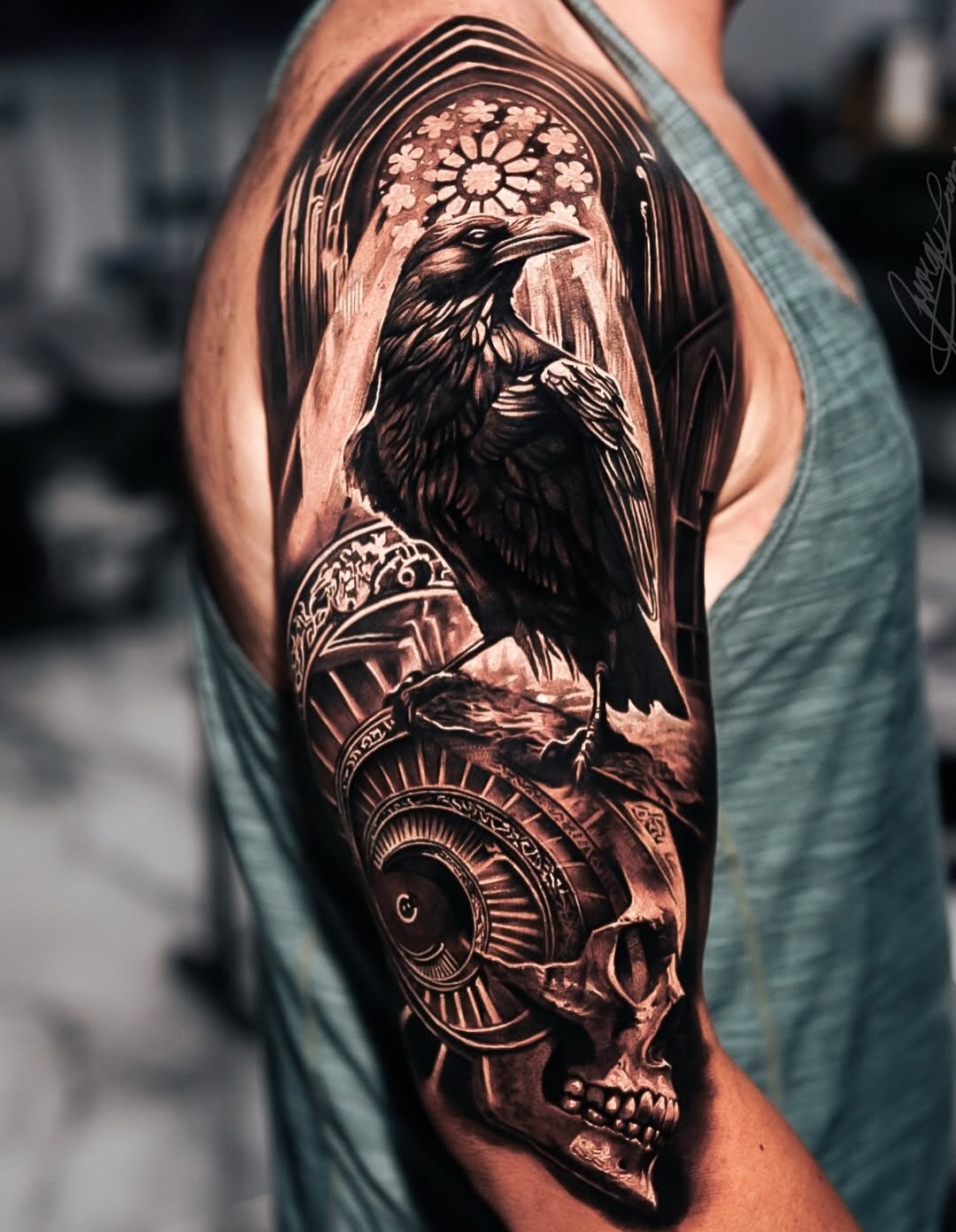 Tattoo by @lange_tattoo β black_and_grey, realism