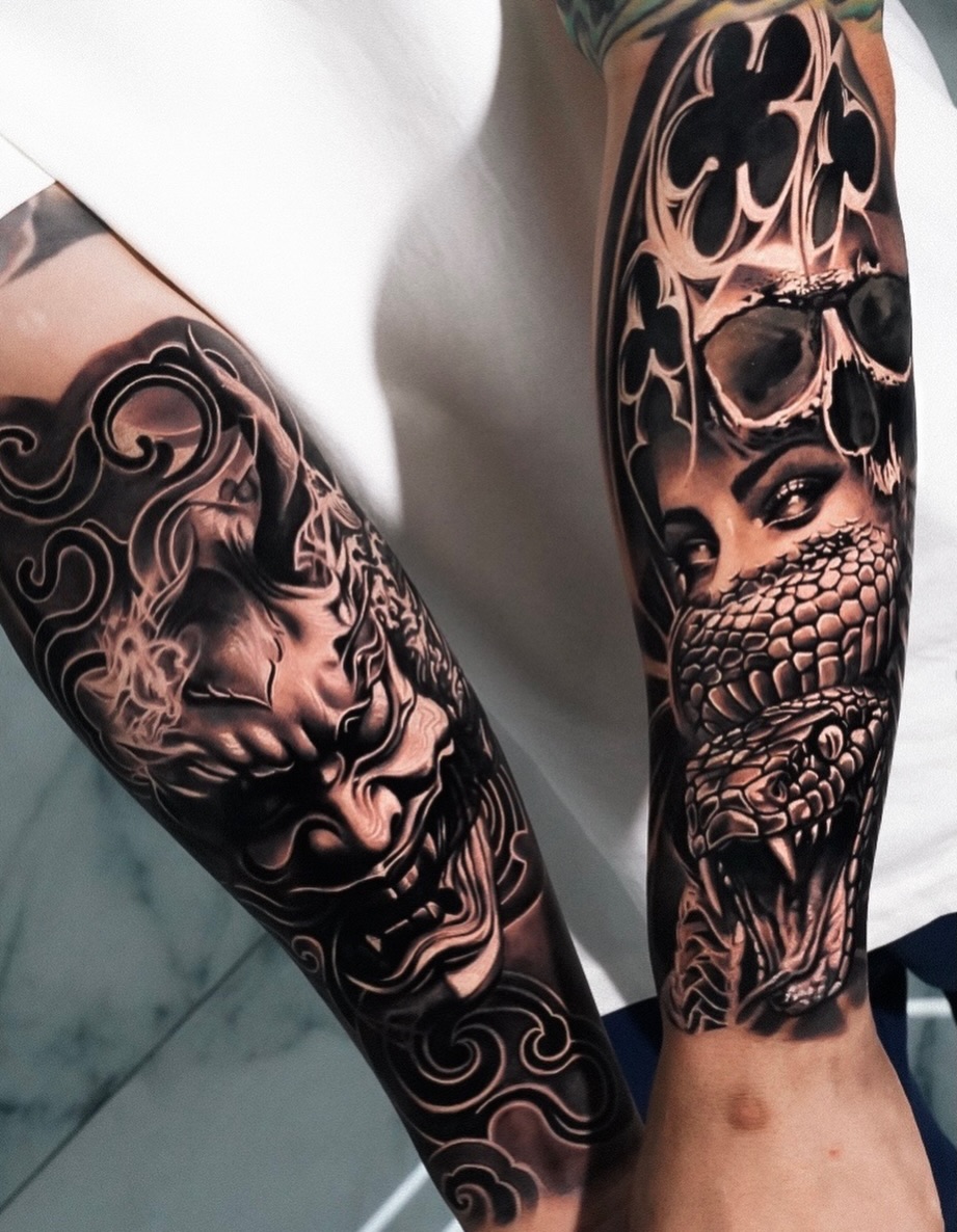 Tattoo by @lange_tattoo β black_and_grey, realism