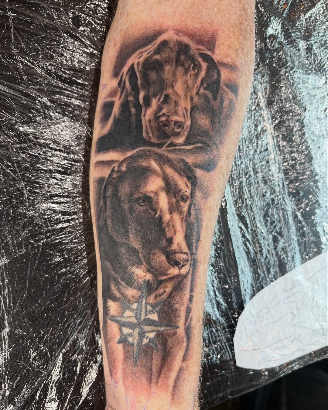 Tattoo by @fortunate_flesh — realism, black_and_grey