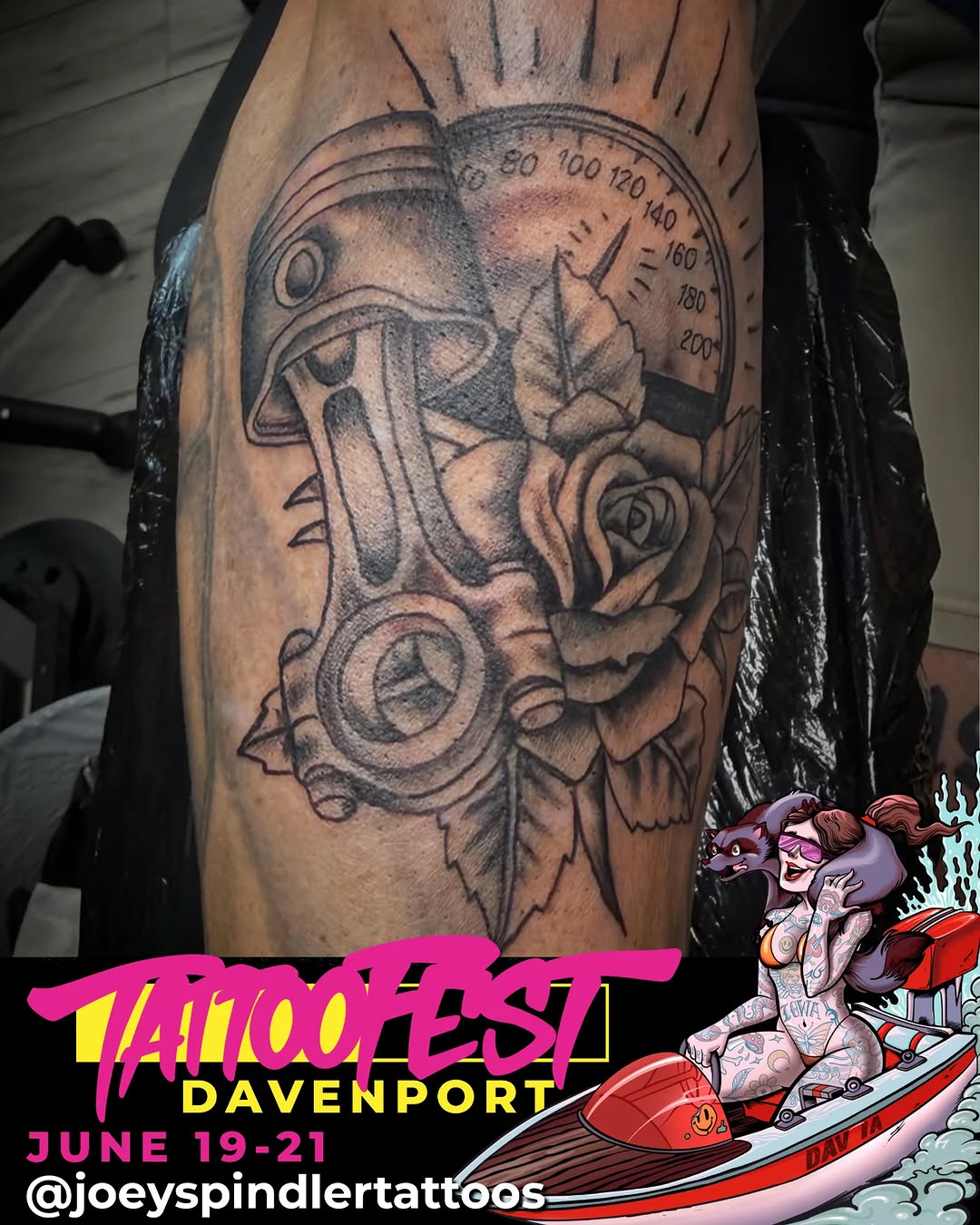 Tattoo by @joeyspindlertattoos — realism, black_and_grey