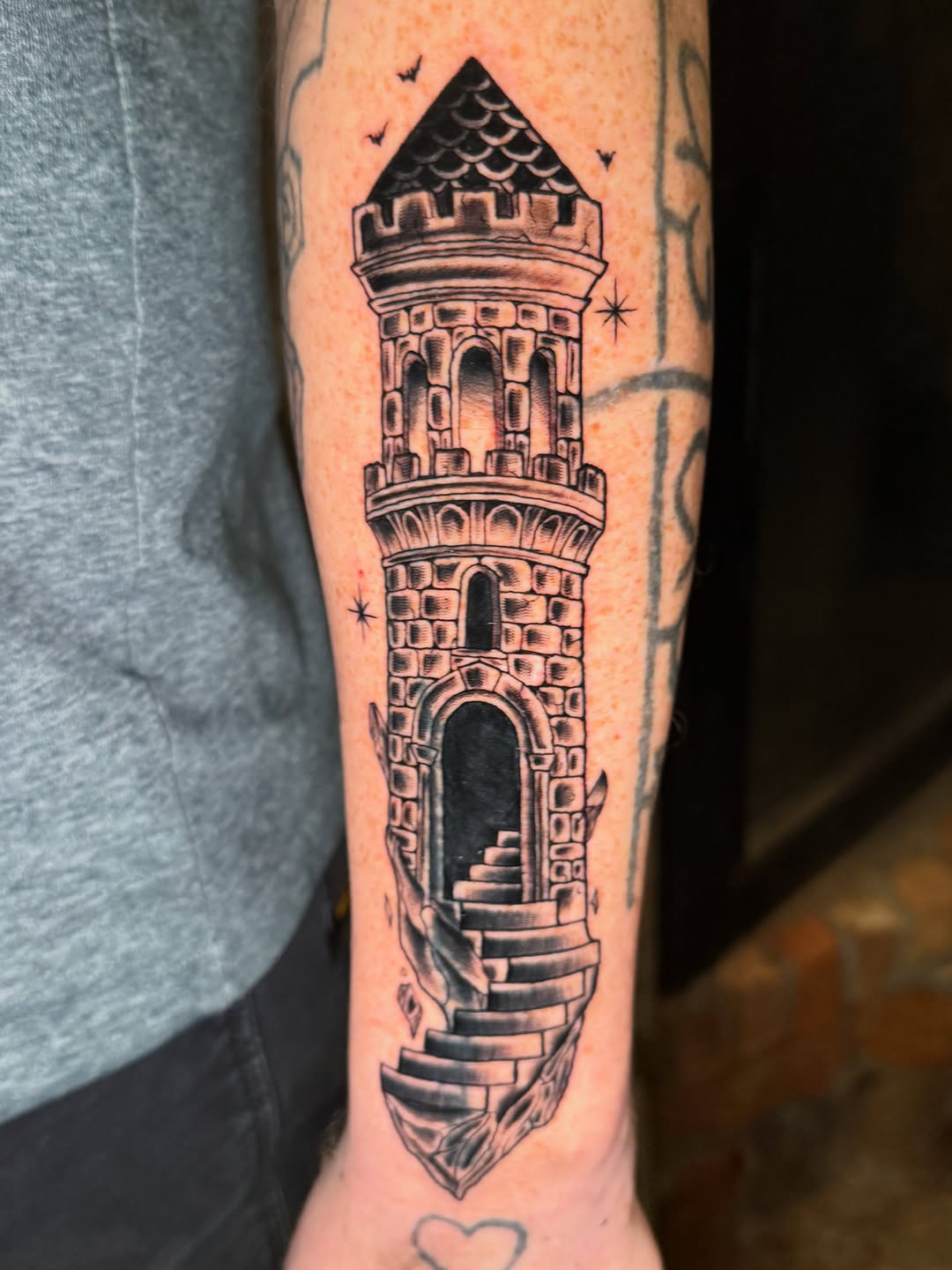 Tattoo by @tattoosbychauncey — black_and_grey