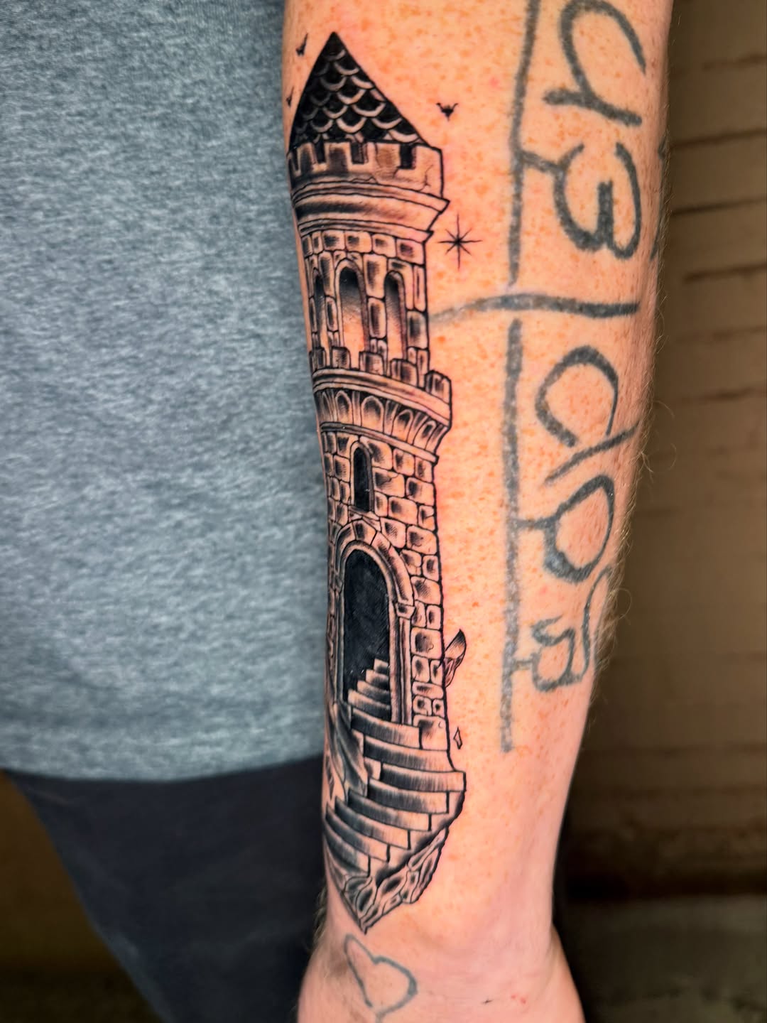Tattoo by @tattoosbychauncey — black_and_grey