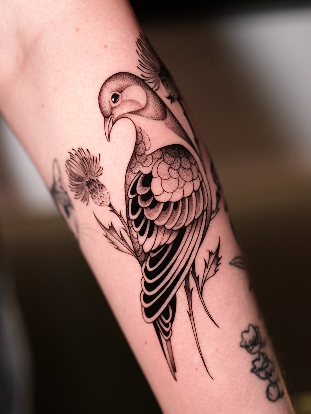 Tattoo by @ivy.k.tattoos โ black_and_grey