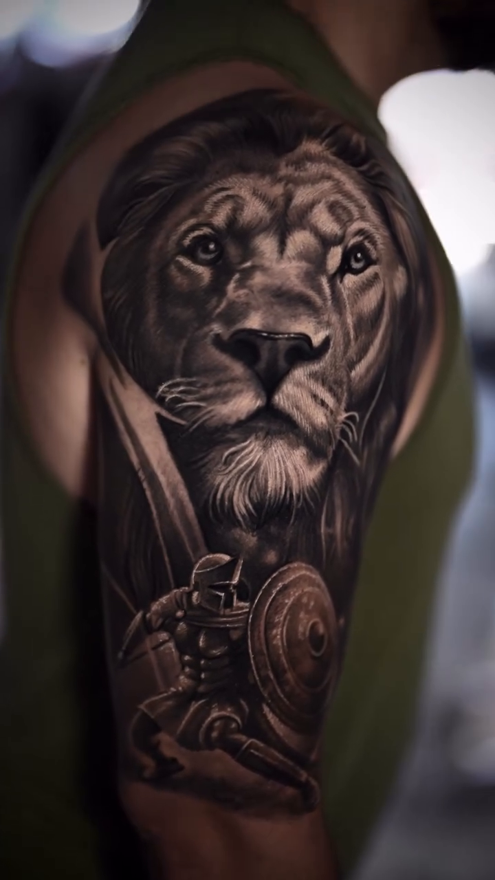 Tattoo by @4evertattoo_ink β realism, black_and_grey