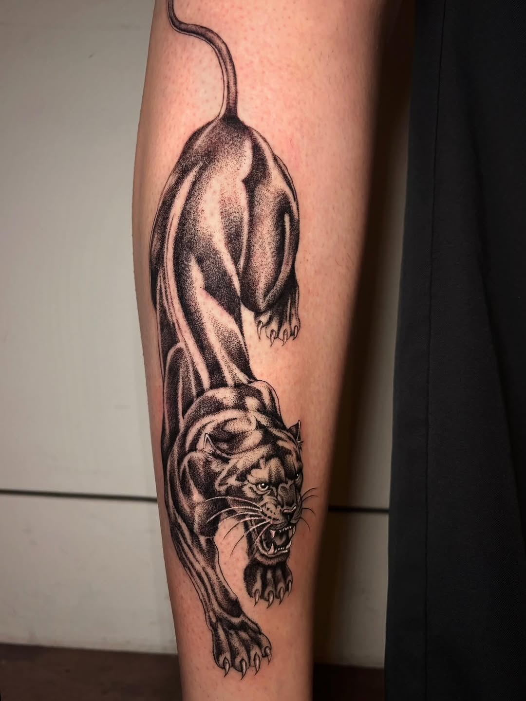 Tattoo by @liz.tattooz — blackwork, dotwork
