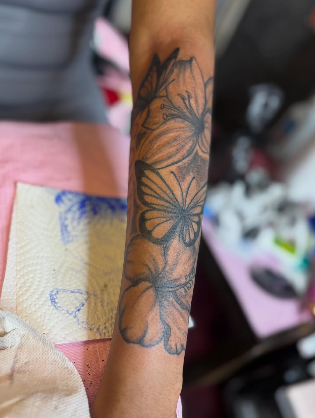Tattoo by @barb_inks — black_and_grey, fine_line