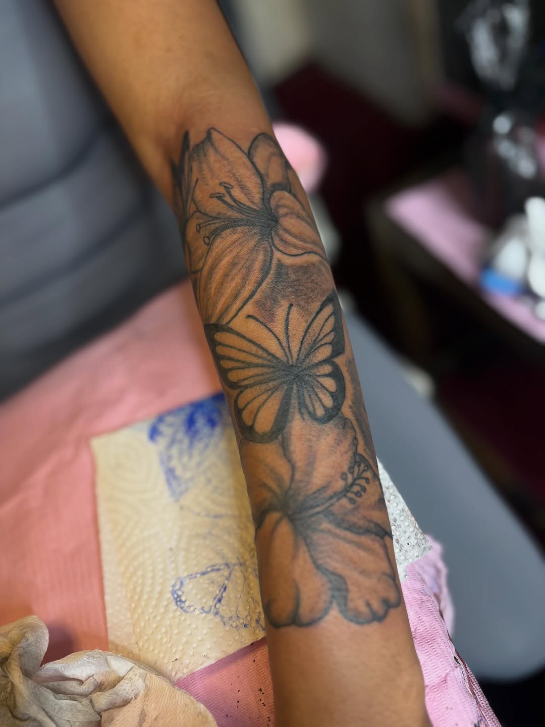Tattoo by @barb_inks — black_and_grey, fine_line