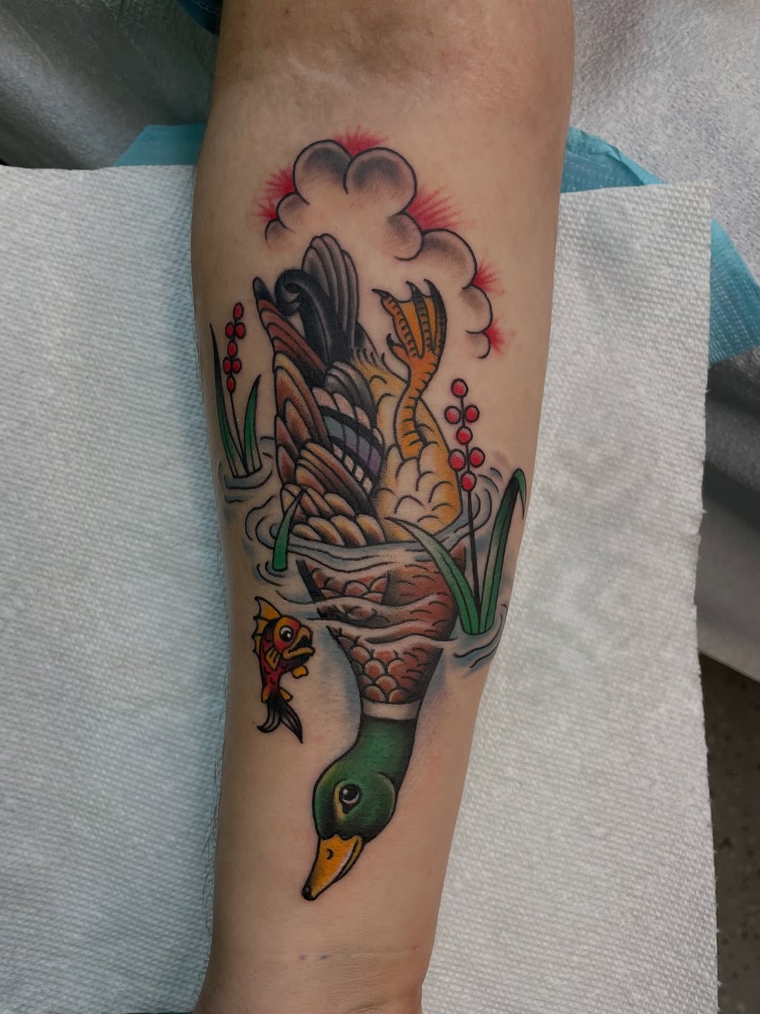Tattoo by @brimsytats — american_traditional, illustrative