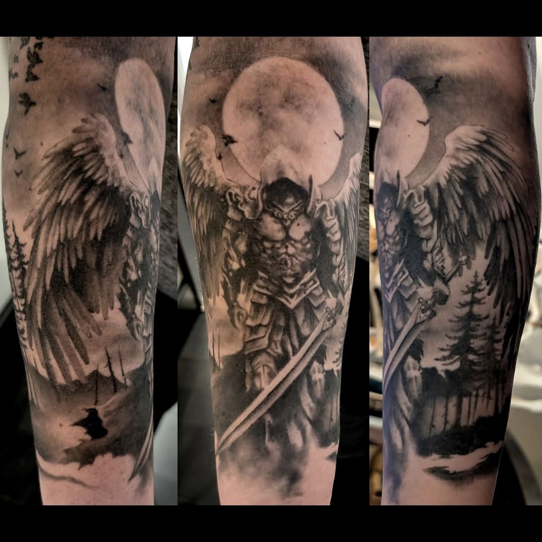 Tattoo by @davechercourt — black_and_grey, realism
