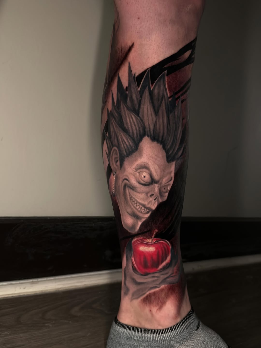 Tattoo by @fishbonestattoo — realism, black_and_grey