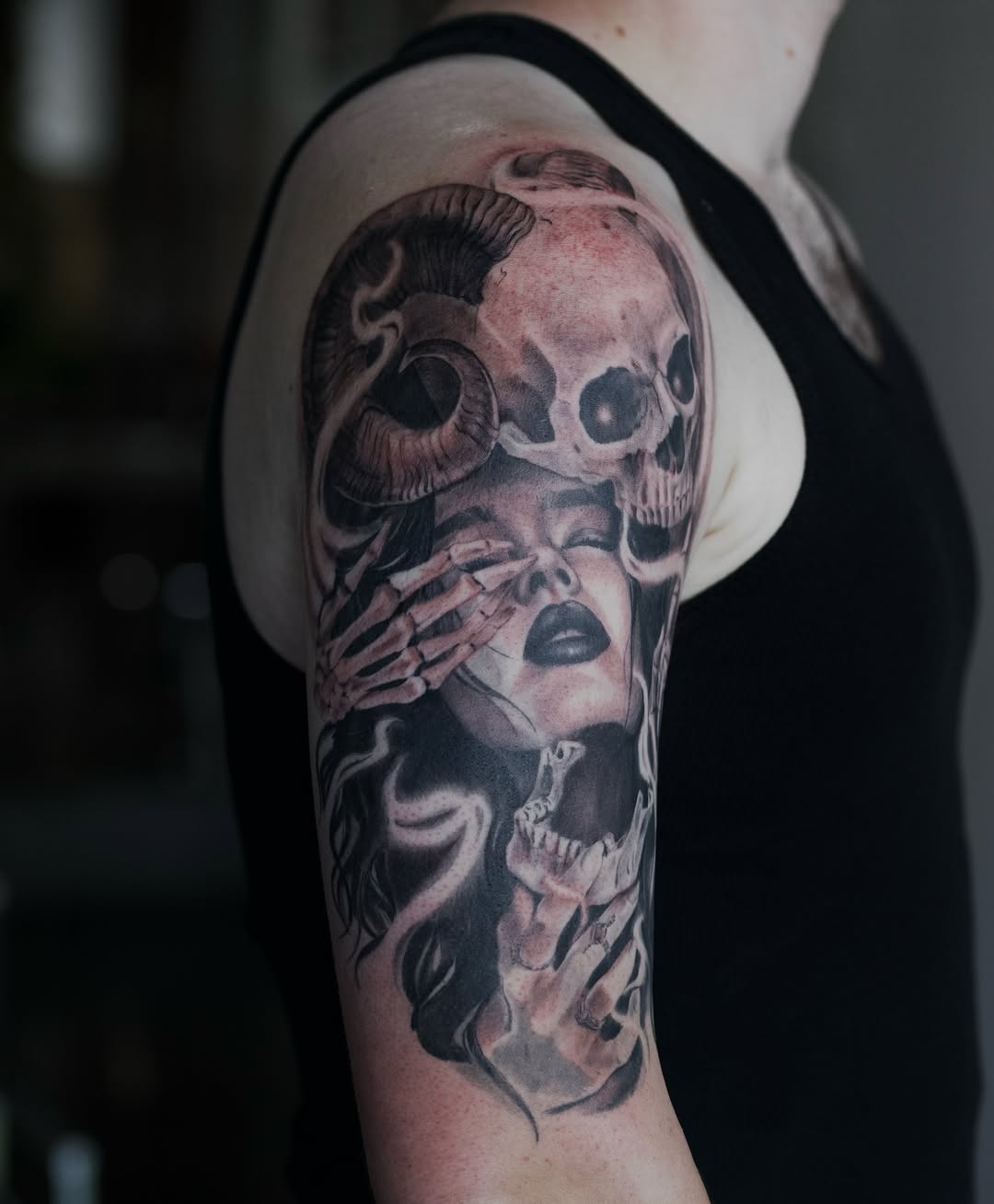 Tattoo by @newbold.tattoo โ realism, dark_realism