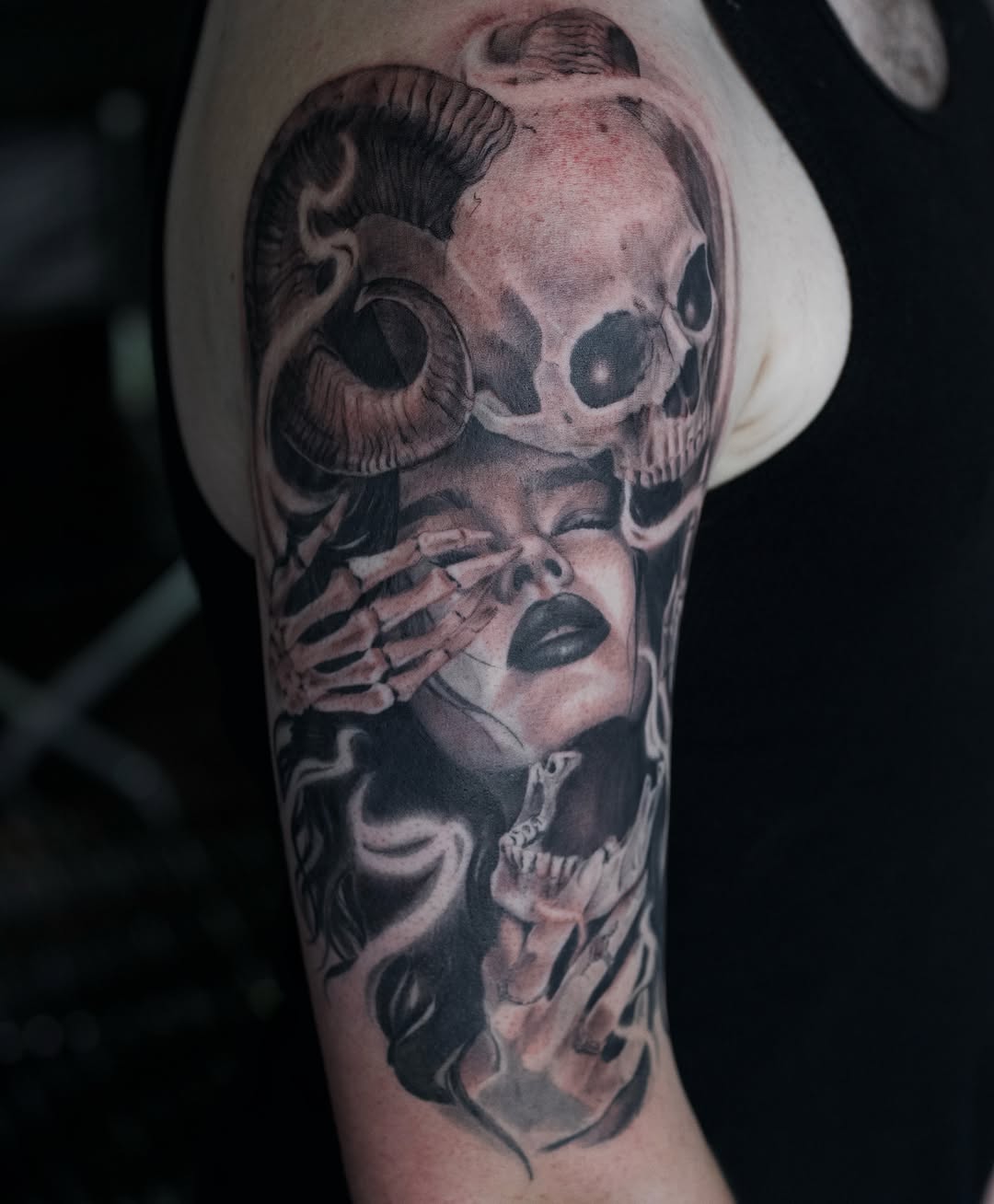 Tattoo by @newbold.tattoo โ realism, dark_realism