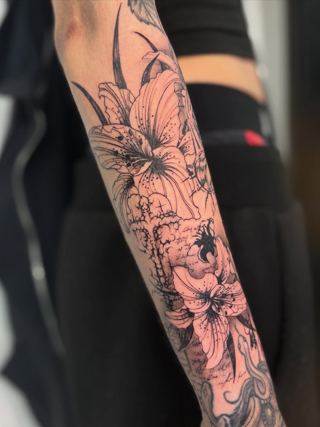 Tattoo by @tattoosbytessa_ — black_and_grey