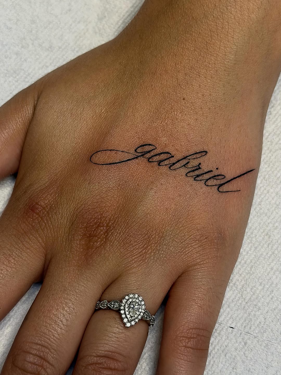 Tattoo by @margsmagic — lettering_script, fine_line