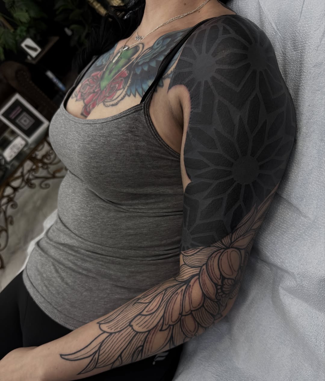 Tattoo by @dottedlines.2 — blackwork, geometric