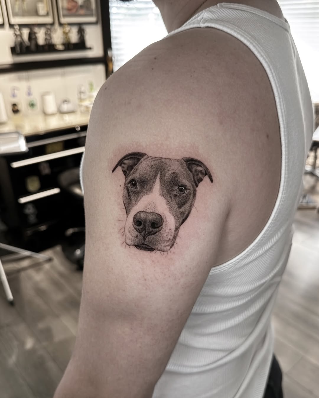 Tattoo by @tee.tattoo — realism, black_and_grey