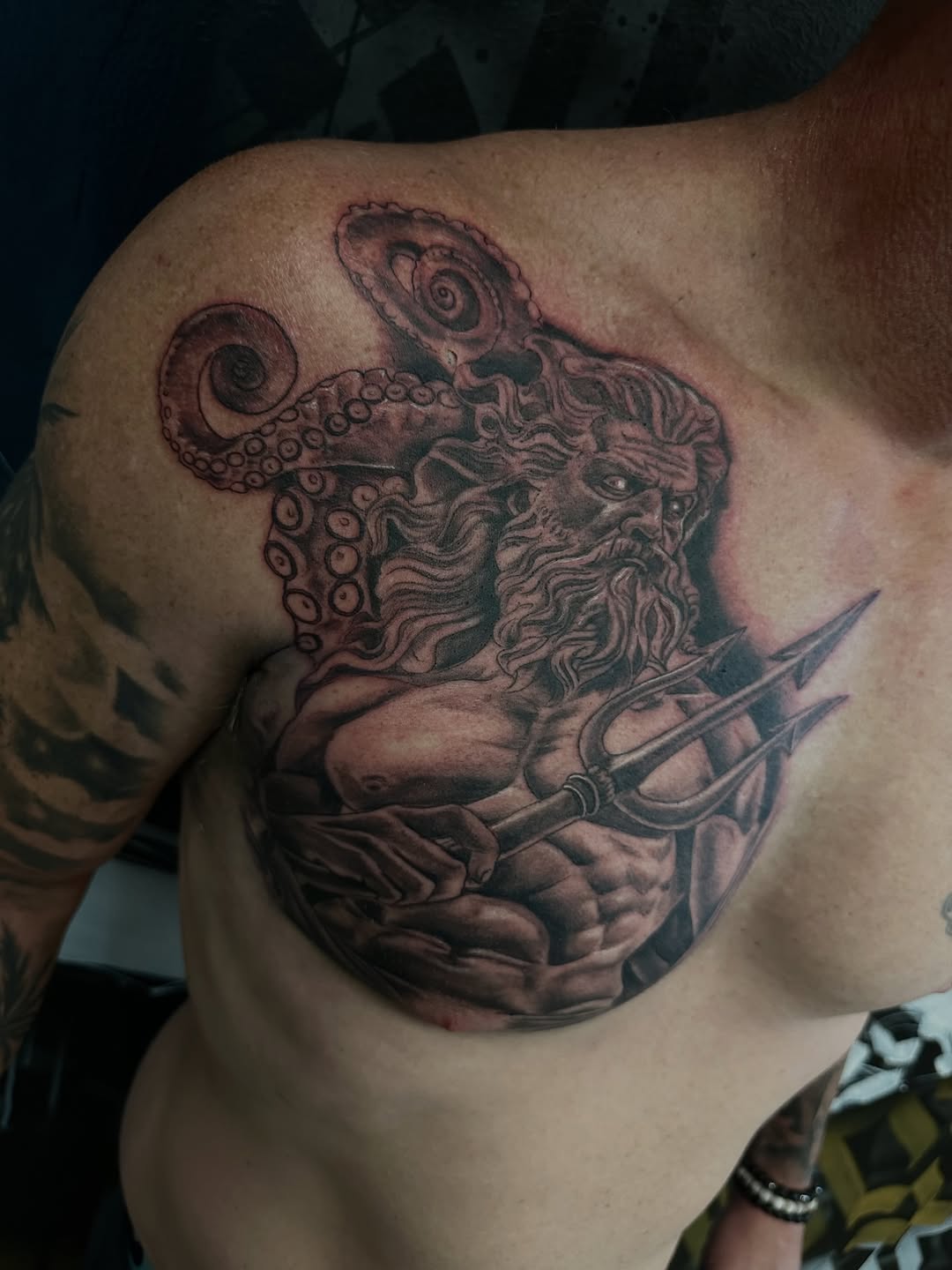 Tattoo by @scott.cole.tattoo — realism, black_and_grey