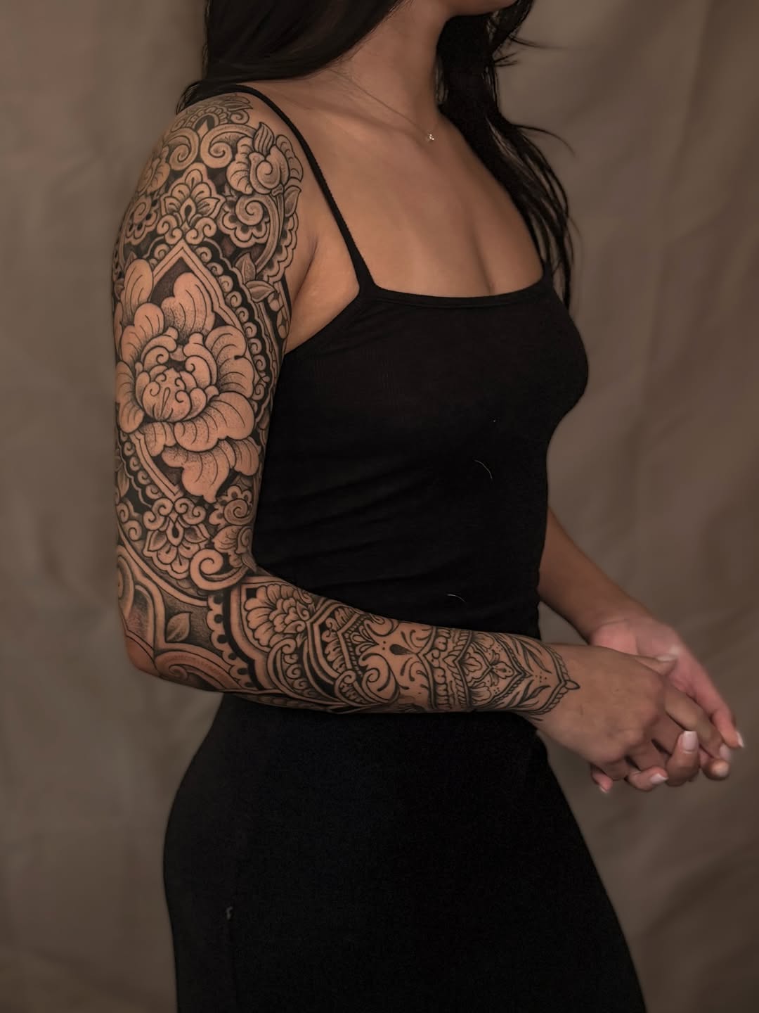 Tattoo by @driftwood.ttt — ornamental, black_and_grey