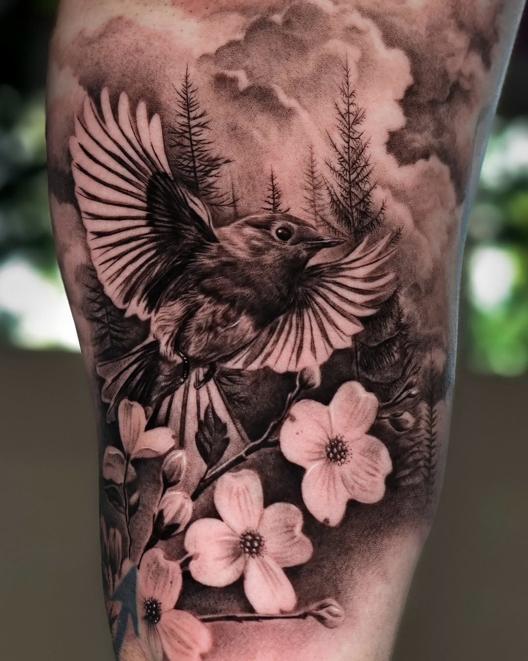 Tattoo by @hoa._.tattoo — realism, black_and_grey