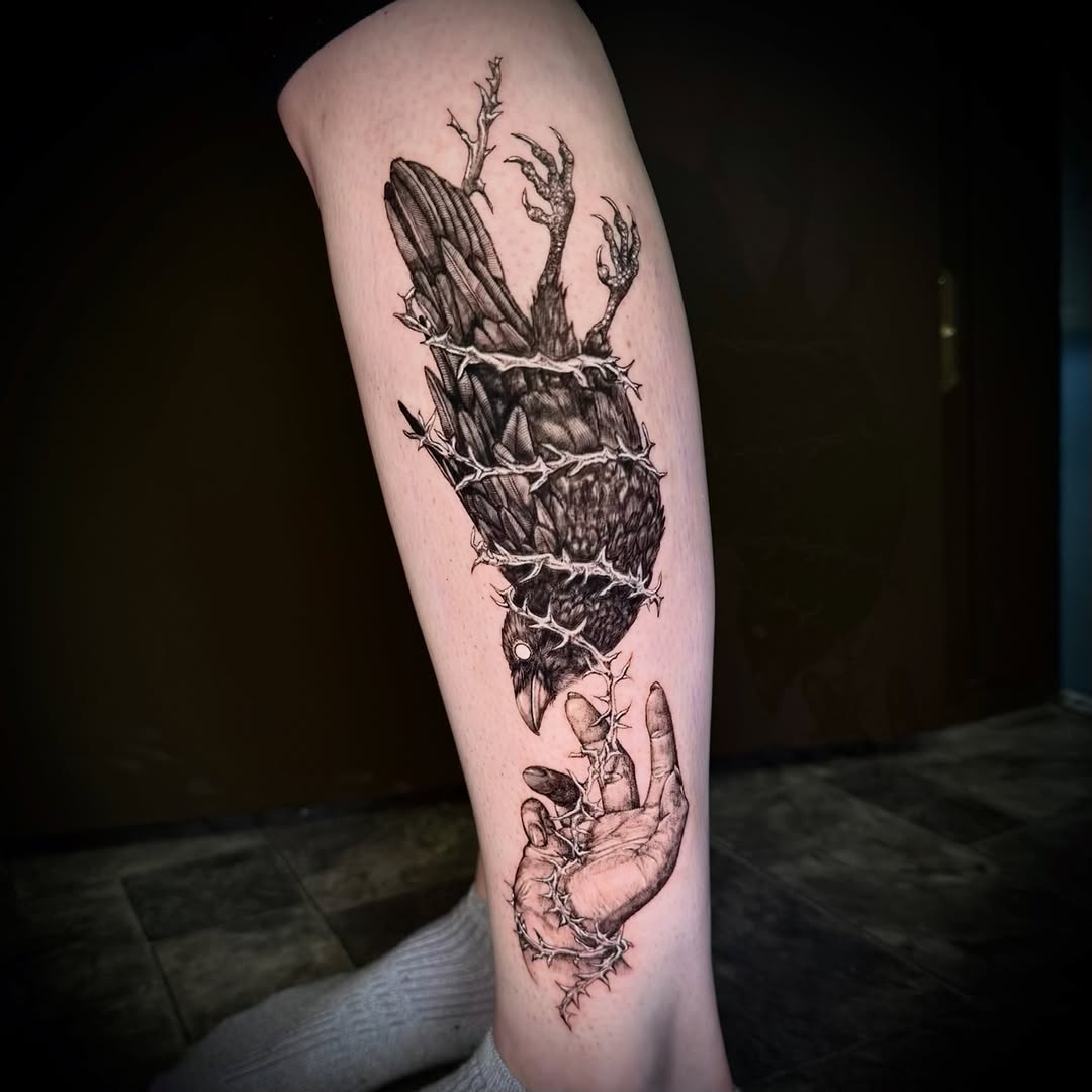 Tattoo by @janai.artistry β dark_realism, black_and_grey